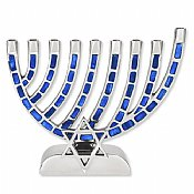 Mosaic Menorah with Star