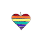 Rainbow Heart Stained Glass (Small)