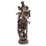 Statue - Krishna  - Hindu God of Love and Divine Joy (15")
