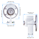 Dimensions of the Country Living Grain Mill