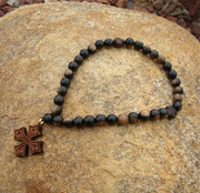 Tiger Ebony 33-Bead Prayer Rope