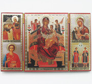 Triptych of the Mother of God "Queen of All" with saints