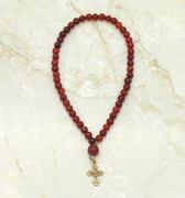 Red Agate 50-Bead Prayer Rope