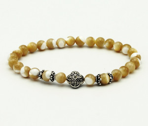 Natural Mother-of-Pearl Prayer Bracelet