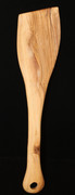 Hand-carved Bethlehem Olive Wood Spoon - flat