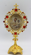 Jeweled Icon Stand - Mother of God of Jerusalem