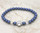 Iridescent Lapis Swarovski Pearl Bracelet