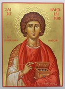 Hand-painted Icon of St. Panteleimon