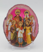 Agate Icon - Royal Martyrs of Russia A1