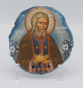 Agate Icon - St. Seraphim of Sarov A3