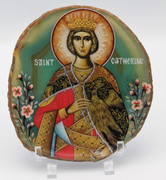 Agate Icon - Great Martyr Catherine 2