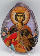 Agate Icon - Great Martyr Catherine - A1