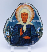 Agate Icon - St. Matrona the Blind of Moscow - A2