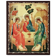 Holy Trinity Embossed Icon