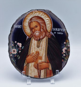 Agate Icon - St. Seraphim of Sarov A2