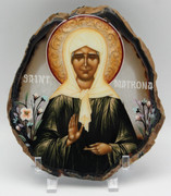 Agate Icon - St. Matrona the Blind - A3