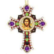 Jeweled Wall Cross - Christ