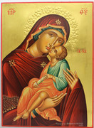 Hand-Painted Icon of the Theotokos