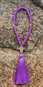 50 Knot Purple Satin Cord Prayer Rope