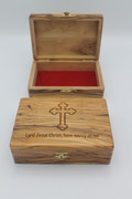 Jesus Prayer Bethlehem Olive Wood Box - Large