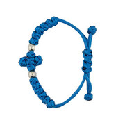 Adjustable Prayer Bracelet - Blue