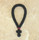33-knot Greek Prayer Rope - 3 ply with Garnet Bead
