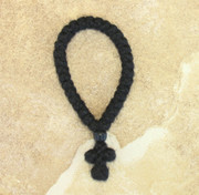 33-knot Greek Prayer Rope - 3 ply with Black Wood Bead