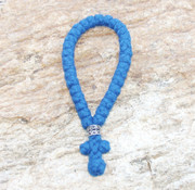 33-knot Greek Prayer Rope - 4 ply Adriatic Sea Blue