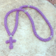 100-Knot Greek Prayer Rope - 4 ply Lilac