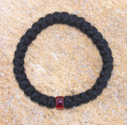 33-knot Bracelet with Single Bead - 3 ply