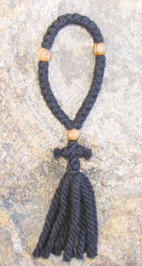 33-Knot Russian Prayer Rope - 4 ply with Olive Wood Beads