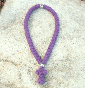 50-Knot Greek Prayer Rope - 4 ply Lilac
