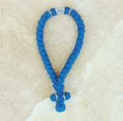 33-knot Greek with Accents - 4 ply Steel Blue