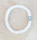 33-knot Bracelet with Accents - 2 ply White