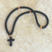 100-knot Greek Prayer Rope - 2 ply with Olive Wood Beads