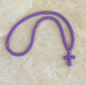100-knot Greek Prayer Rope - 2 ply Lavender
