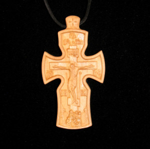 Hand carved neck cross