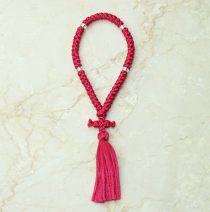 50-knot Russian Prayer Rope - Rose