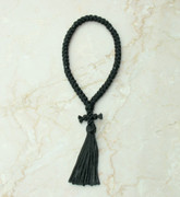 50-knot Russian Prayer Rope - with Black Beads