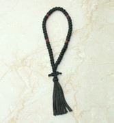 50-knot Russian Prayer Rope - with Garnet Beads