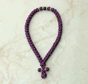 50-knot Greek with Accents - Plum