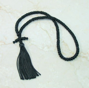 100-knot Russian Prayer Rope - with Black Beads