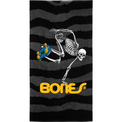 Powell Peralta Sk8board Skeleton Beach Towel Black 36" x 68"