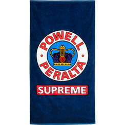 Powell Peralta Supreme Beach Towel Navy 36" x 68"