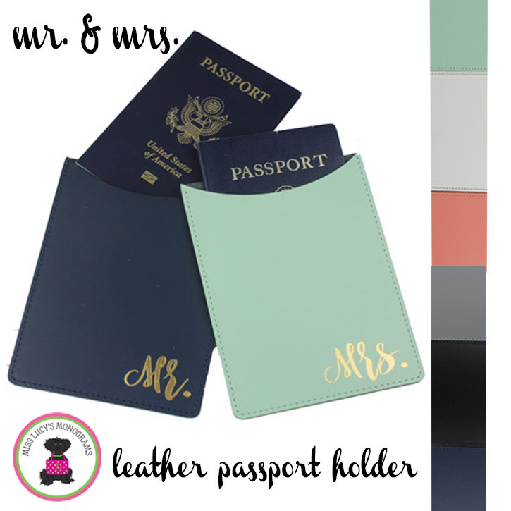 Personalised Mr /& Mrs Bride and Groom Passport Covers Holder Set Wedding Gift
