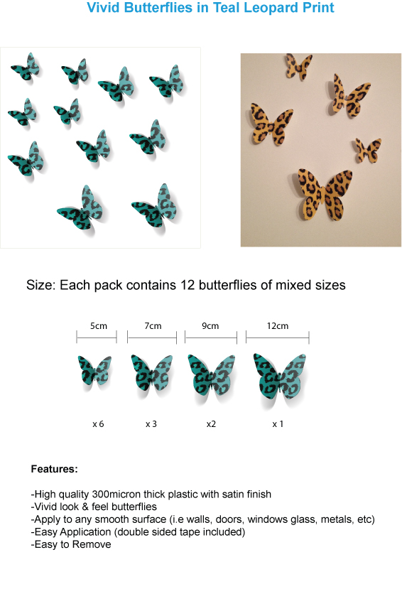 3D butterfly wall stickers / wall decors