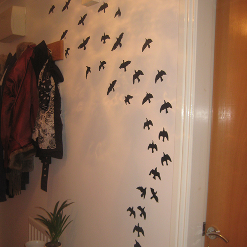 flock of birds wall stickers