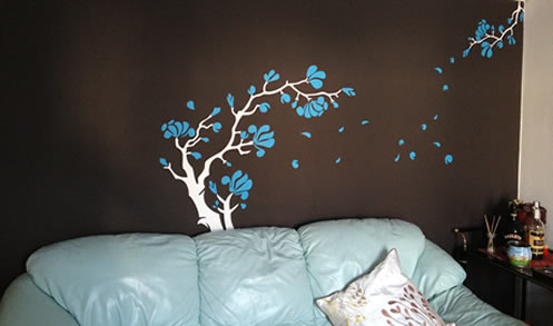 magnolia wall sticker