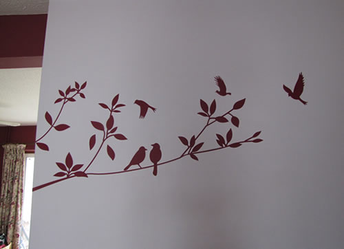 tree and bird wall stickers