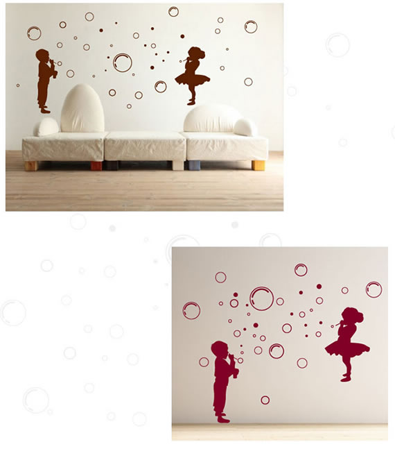 Kids & Bubbles Wall Sticker